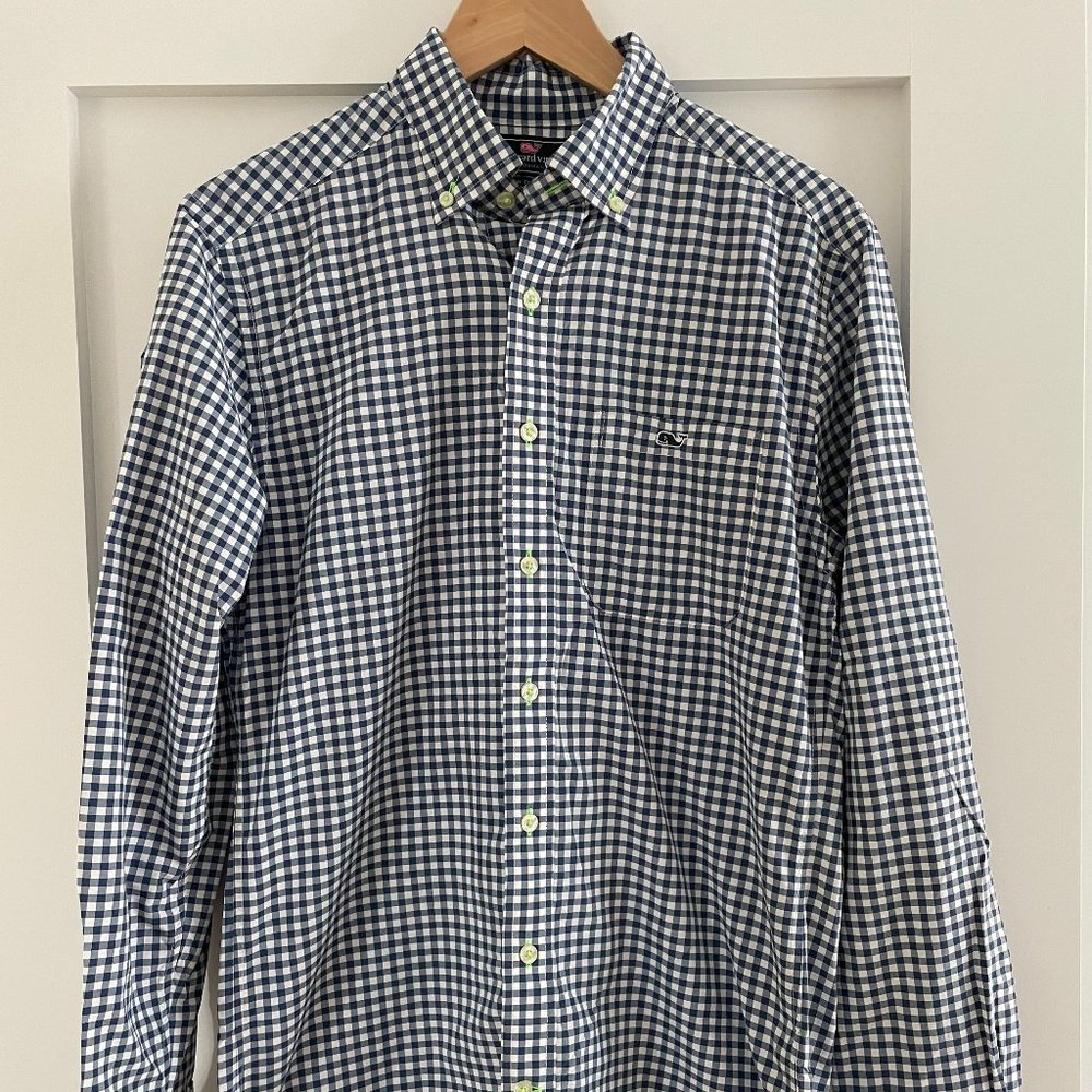 Vineyard Vines Performance Slim Fit Tucker Shirt Size S